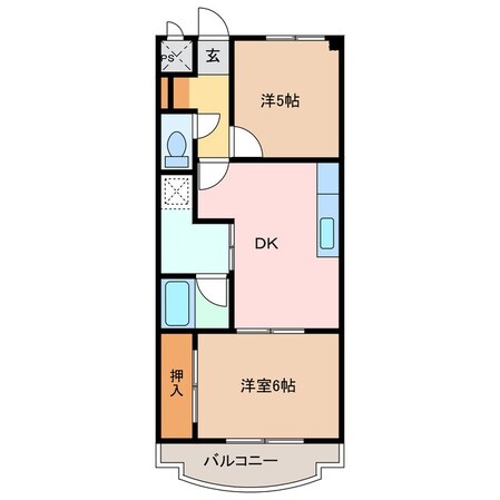 津駅 徒歩10分 3階の物件間取画像